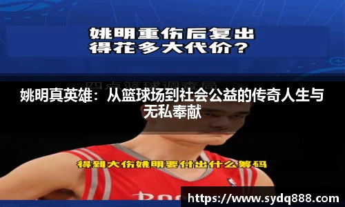 姚明真英雄：从篮球场到社会公益的传奇人生与无私奉献